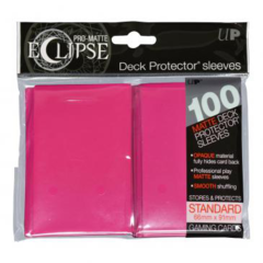 [100] PRO-Matte Eclipse Standard Deck Protector Sleeves [Pink]